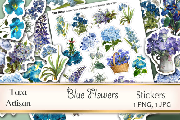 Blue Flowers: A Decorative Asset for Creative Projects