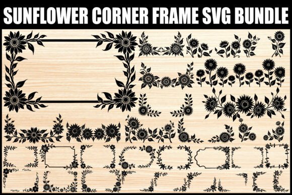 Elegant Sunflower Border SVG Pack: A Creative Toolkit