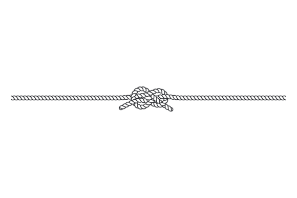 Nautical Rope Loop Horizontal Border Dec: A Designer's Anchor