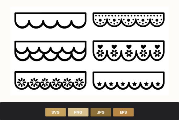 Scalloped Lace Borders: Elevate Your Designs