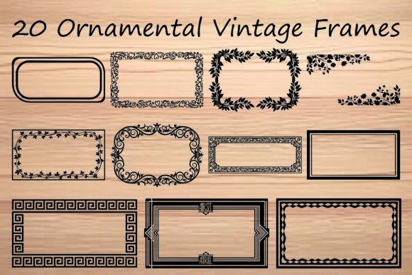 Timeless Elegance: The Ornamental Vintage Frames Bundle