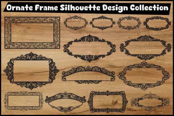 Timeless Elegance: Vintage Ornamental Border & Label Cut Fi
