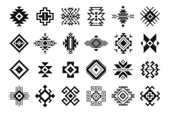 Tribal Elements. Monochrome Geometric: Bold Cultural Design