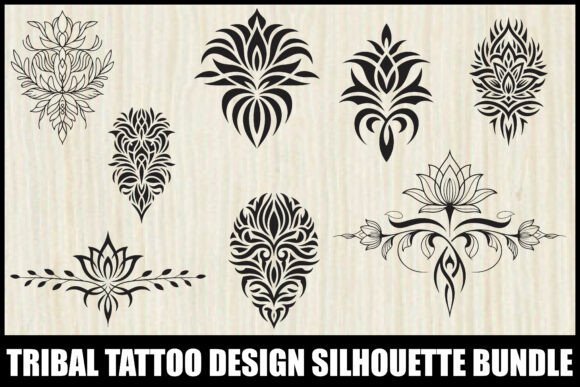 Tribal Tattoo Vector Design Bundle: Bold Lines for Modern Projects
