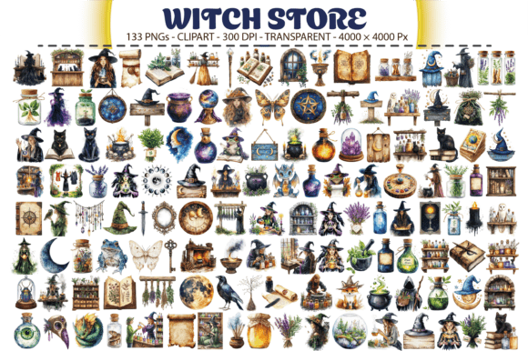 Witch Store Clipart: A Designer's Enchanted Toolkit